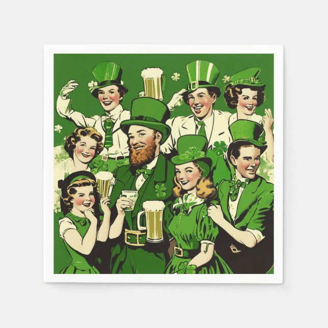Tolle St. Patrick's Day-Party  Serviette (Vorderseite)