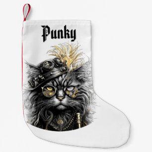 Tolle Steampunk-Katze mit Namen Kleiner Weihnachtsstrumpf