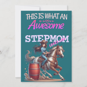 Tolle Stiefmutter-Cowgirl Muttertags-Personalisier Karte
