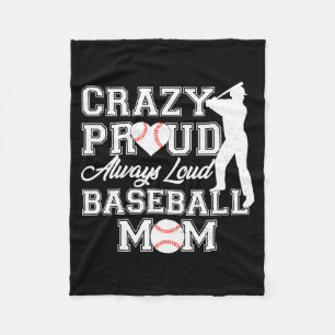 Tolle Stolz Immer Laute Baseball-Mama-Teamgeist T Fleecedecke