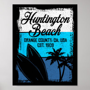Tolle Surf-Wettbewerbe in Huntington Beach Männer Poster