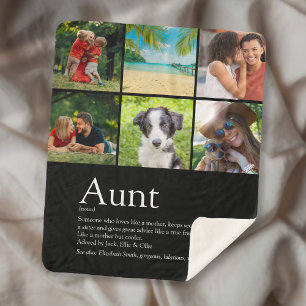 Tolle Tante Auntie Ever Moderne 6-Foto-Collage Sherpadecke