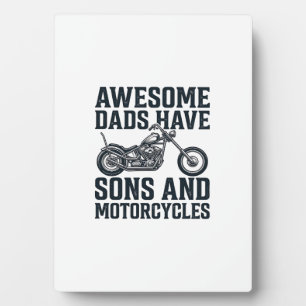 Tolle Väter haben Söhne und Motorräder Design_1 Fotoplatte