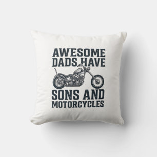 Tolle Väter haben Söhne und Motorräder Design_1 Kissen