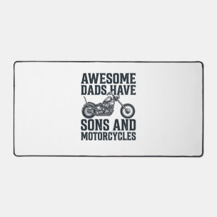 Tolle Väter haben Söhne und Motorräder Design_1 Schreibtischunterlage