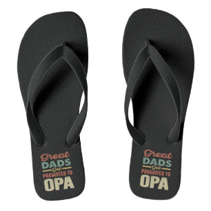 Tolle Väter werden zum Opa befördert Geschenk Männ Flip Flops