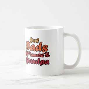 Tolle Väter werden zum Opa Retro-Typographie Kaffeetasse