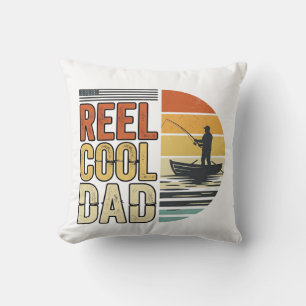 Tolle Vintage-Angler-T-Shirt Design für den coolen Kissen