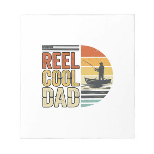 Tolle Vintage-Angler-T-Shirt Design für den coolen Notizblock