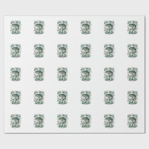 Tolle Vintage-Angler-Vater-Shirt Design Geschenkpapier
