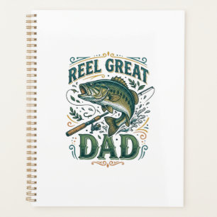 Tolle Vintage-Angler-Vater-Shirt Design Planer
