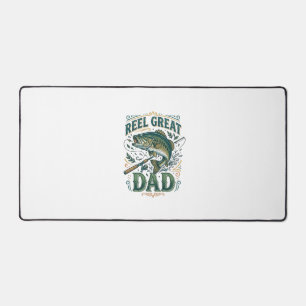 Tolle Vintage-Angler-Vater-Shirt Design Schreibtischunterlage