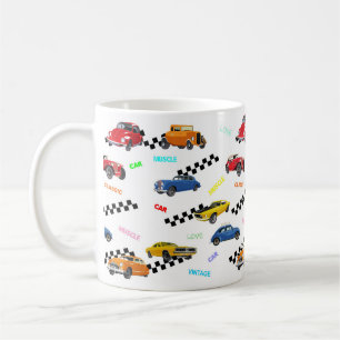Tolle Vintage- und Oldtimer an einem Ort Kaffeetasse