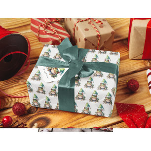 Tollen Sie Weihnachtsfrosch Geschenkpapier