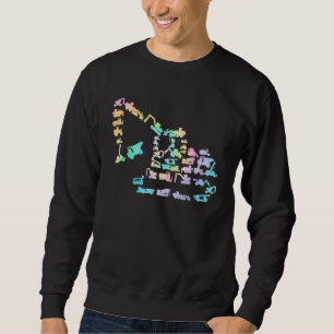 Toller Bagger   Baustellenfahrzeuge Lastwagen Sweatshirt