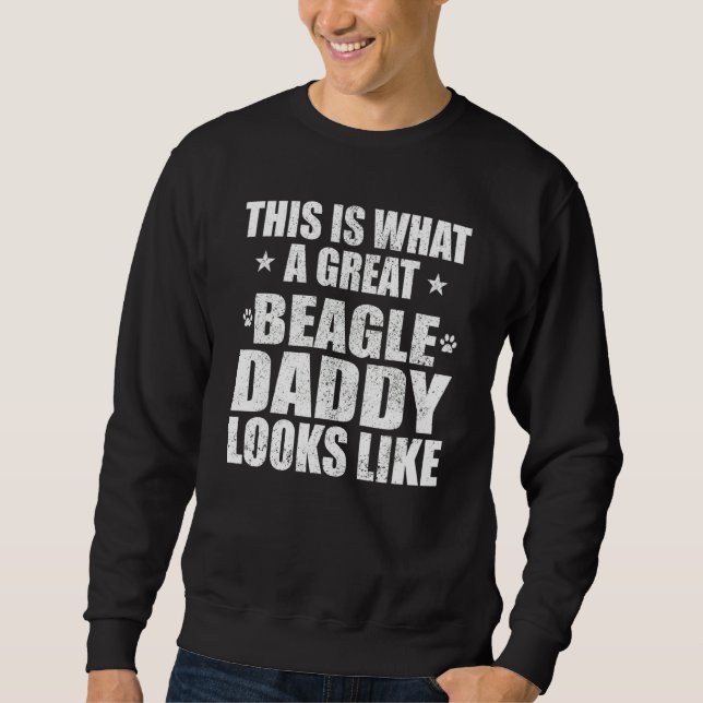 Toller Beagle-Vatertierbesitzer Sweatshirt (Vorderseite)