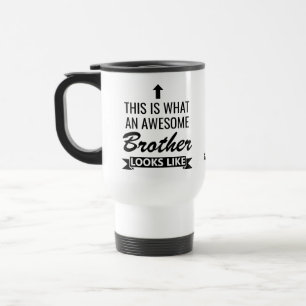 Toller Bruder – Personalisiertes lustiges Geschenk Reisebecher