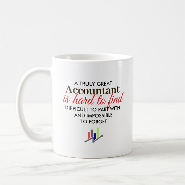 Toller Buchhalter personalisiertes Namensgeschenk Kaffeetasse (Links)