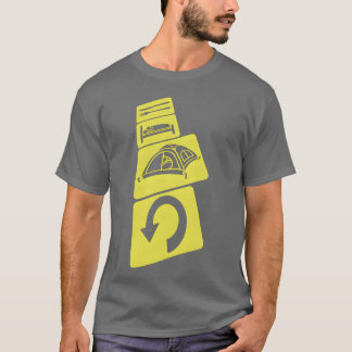 Toller Camping-Tageswiederholungsjunge T-Shirt