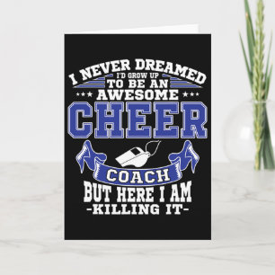 Toller Cheerleading-Trainer , Geschenkidee für Che Karte
