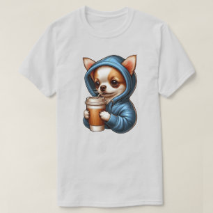 Toller Chihuahua-Drink-Kaffee aus dem Cup T-Shirt