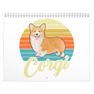 Toller Corgi 1970er Vintage Retro Kalender