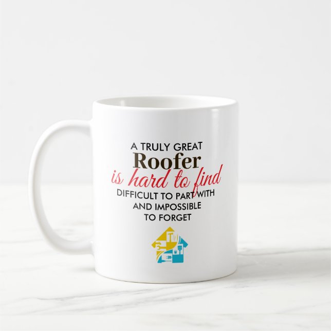 Toller Dachdecker personalisiertes Namensgeschenk Kaffeetasse (Links)