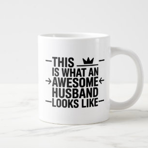 Toller Ehemann Graphic Typography Jumbo-Tasse