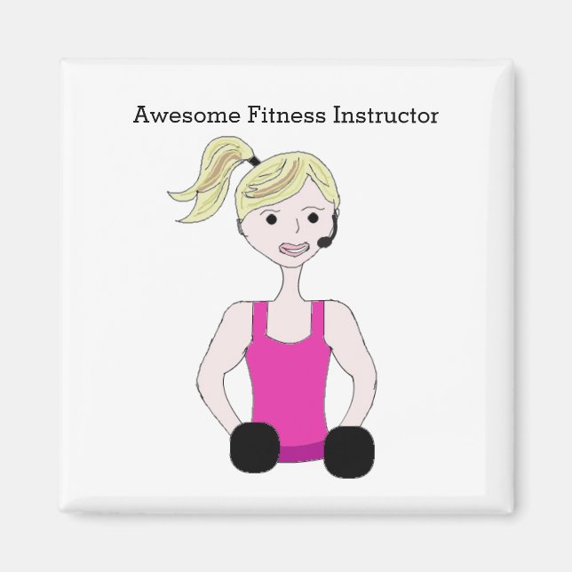 Toller Fitness-Trainer Magnet (Vorne)
