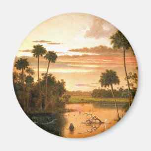Toller Florida-Sonnenuntergang, feine Kunstmalerei Magnet