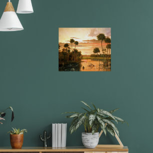 Toller Florida-Sonnenuntergang, feine Kunstmalerei Poster