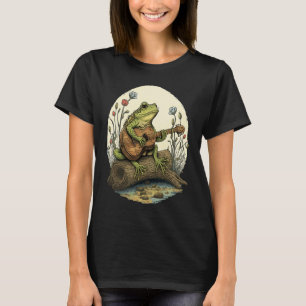 Toller Frosch spielt Gitarre Frosch spielt Banjo T-Shirt