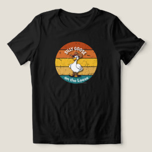 Toller Ganter auf freiem Fuß – Cowboy-Gans Lustige Tri-Blend Shirt