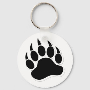 Toller Gay-Bear-Claw B&W 3D-Effekt Schlüsselanhänger