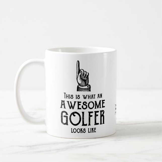 Toller Golfer Personalisiert Kaffeetasse (Links)