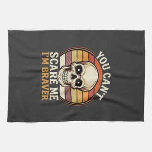 Toller Halloween-Totenkopf Retro-Horror-Design_1 Geschirrtuch