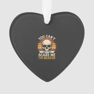 Toller Halloween-Totenkopf Retro-Horror-Design_1 Ornament