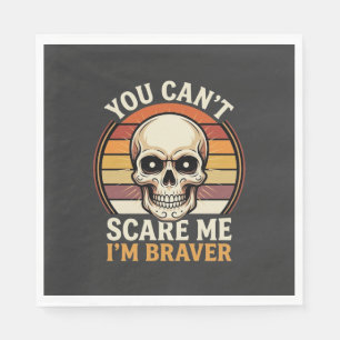 Toller Halloween-Totenkopf Retro-Horror-Design_1 Serviette