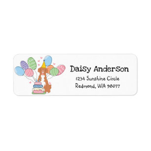 Toller Hund Geburtstagsrücksendekennzeichen