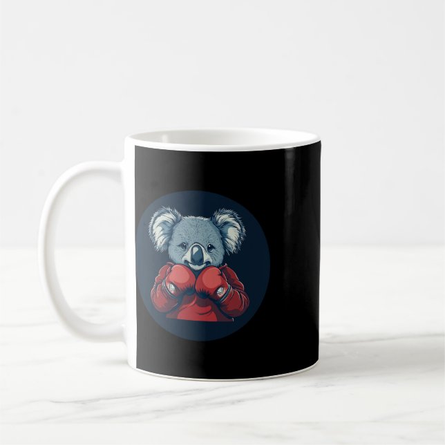 Toller Koala-Bär-Boxer für ein Knockout-Feeling  Kaffeetasse (Links)