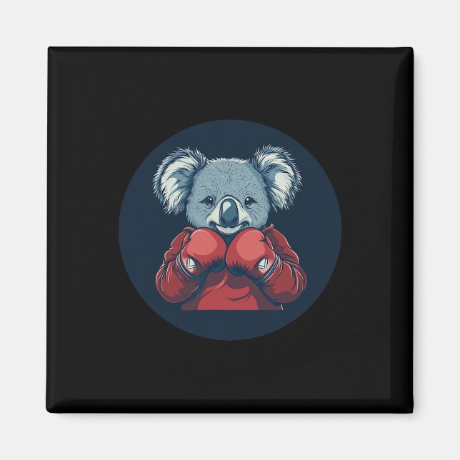 Toller Koala-Bär-Boxer für eine Knockout-Stimmung  Magnet (Vorne)