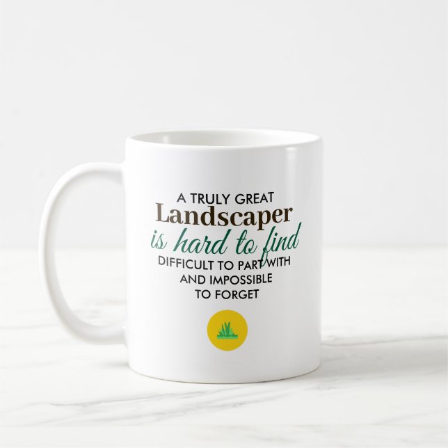 Toller Landschaftsarchitekt Personalisiertes Namen Kaffeetasse (Links)