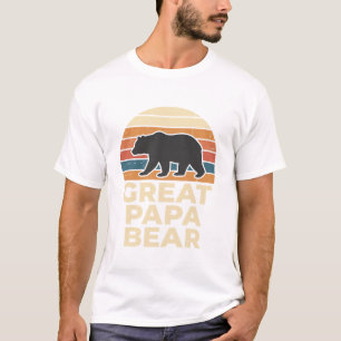 Toller Papa Bär Retro Sonnenuntergang Vintage Vekt T-Shirt