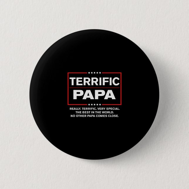 Toller Papa - Lustiger Donald Trump Bester Papa  Button (Vorderseite)
