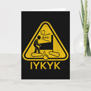Toller Pinbyll-Spieler-Vater Vatertag Iykyk Karte