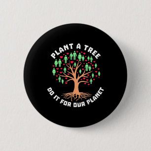 Toller Planet Umweltschutz Natur Button