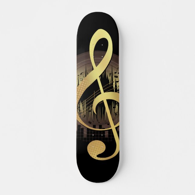 Toller Ton - Gold Skateboard (Vorne)