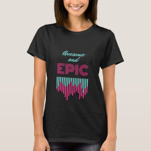 Toller und epischer trendiger Retro-Look, der fris T-Shirt
