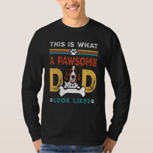 Toller Vater Sieht Aus Wie Englischer Springer Spa T-Shirt