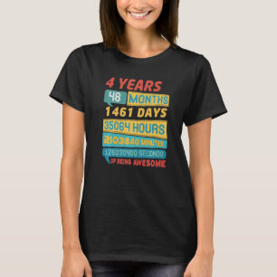 Tolles 4 Jahre altes Vintage 4. Geburtstag T-Shirt